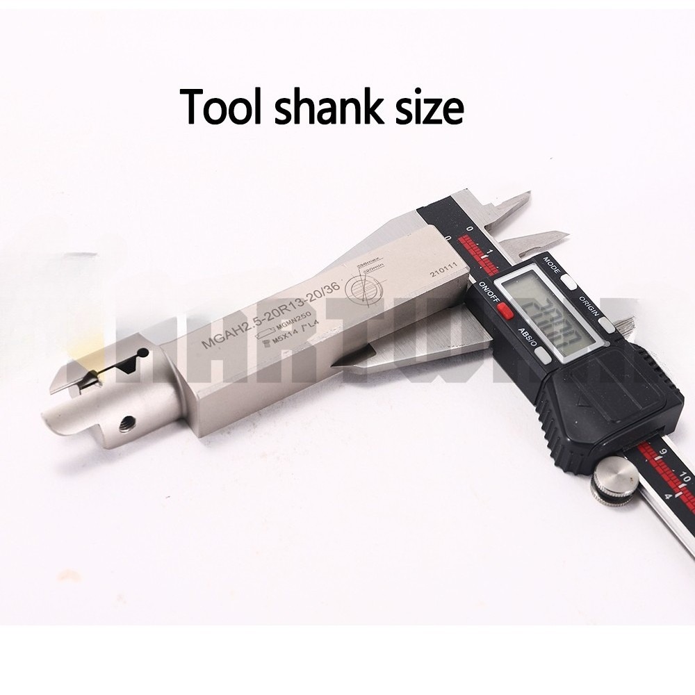 Lathe Face Grooving Tool MGAH2.5-20R13-20/36 Indexable Grooving Inserts 2.5mm