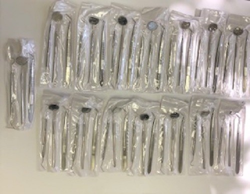 15 Kits Dental Basic Examination Set (45pcs) High Quality