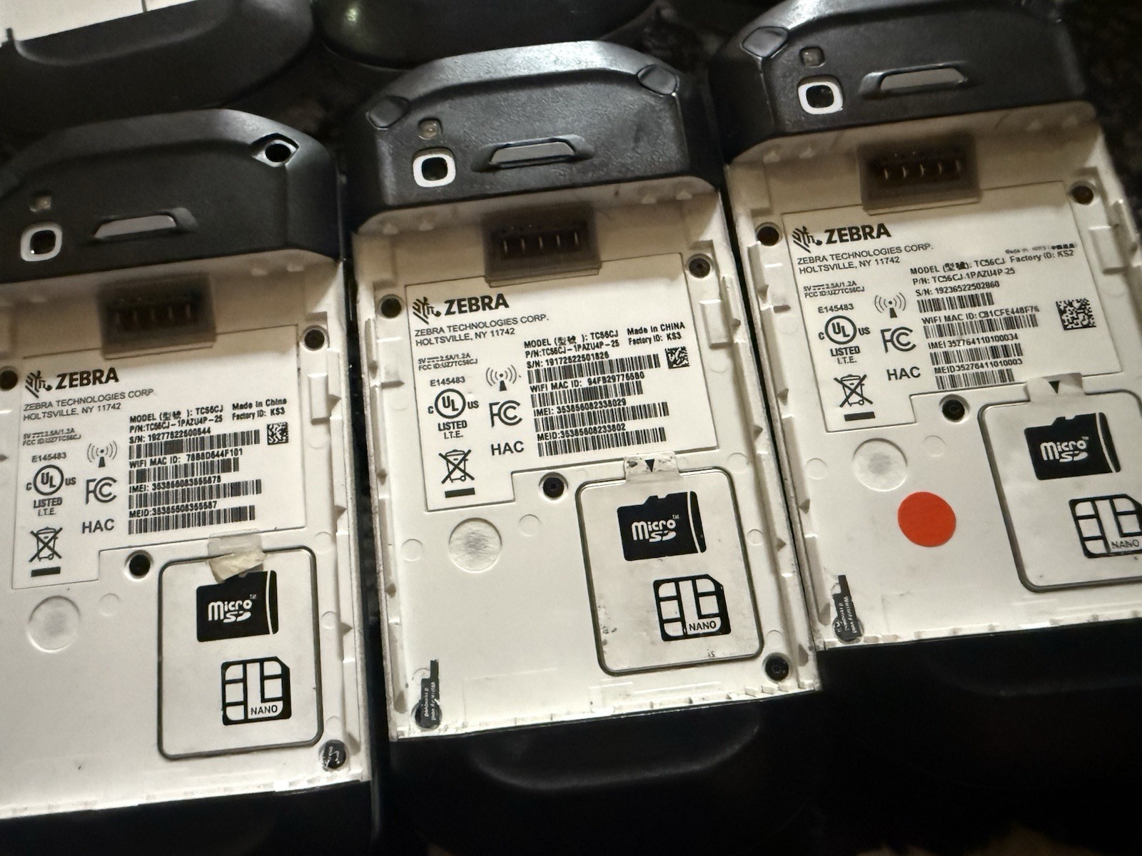 6x Zebra TC56 Enterprise-Grade Mobile Computer TC56CJ-1PAZU4P-25 UNTESTED/AS-IS