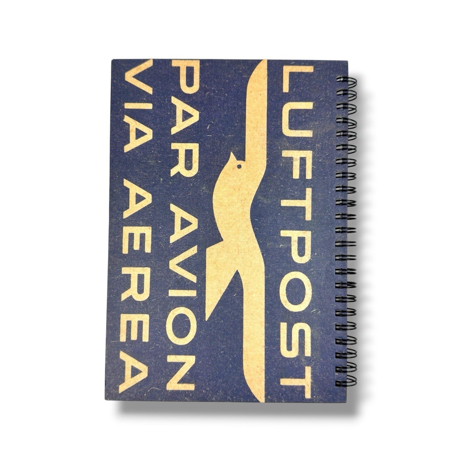 AIR MAIL Par Avion NOTEBOOK Journal Spiral Bound HC 63 Blank Pgs Chronical Books