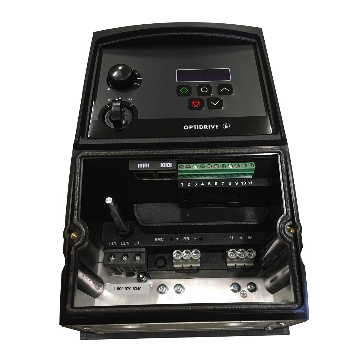 ODE-3-220105-1F4B Invertek VFD 3HP 10.5A 200V-240V 1Ph/3Ph VFDexchange