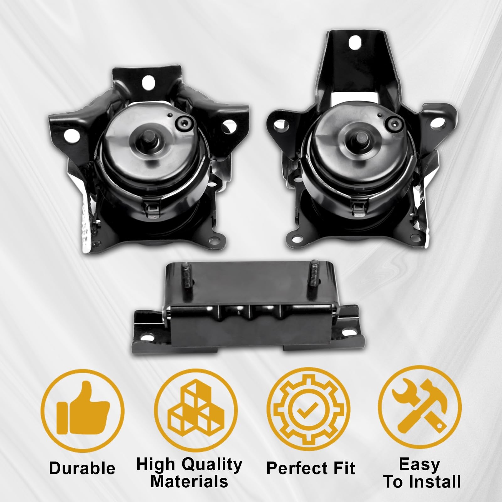 3PCS Engine Motor Mount Set for 2014-2020 Silverado Sierra Tahoe 4WD V8