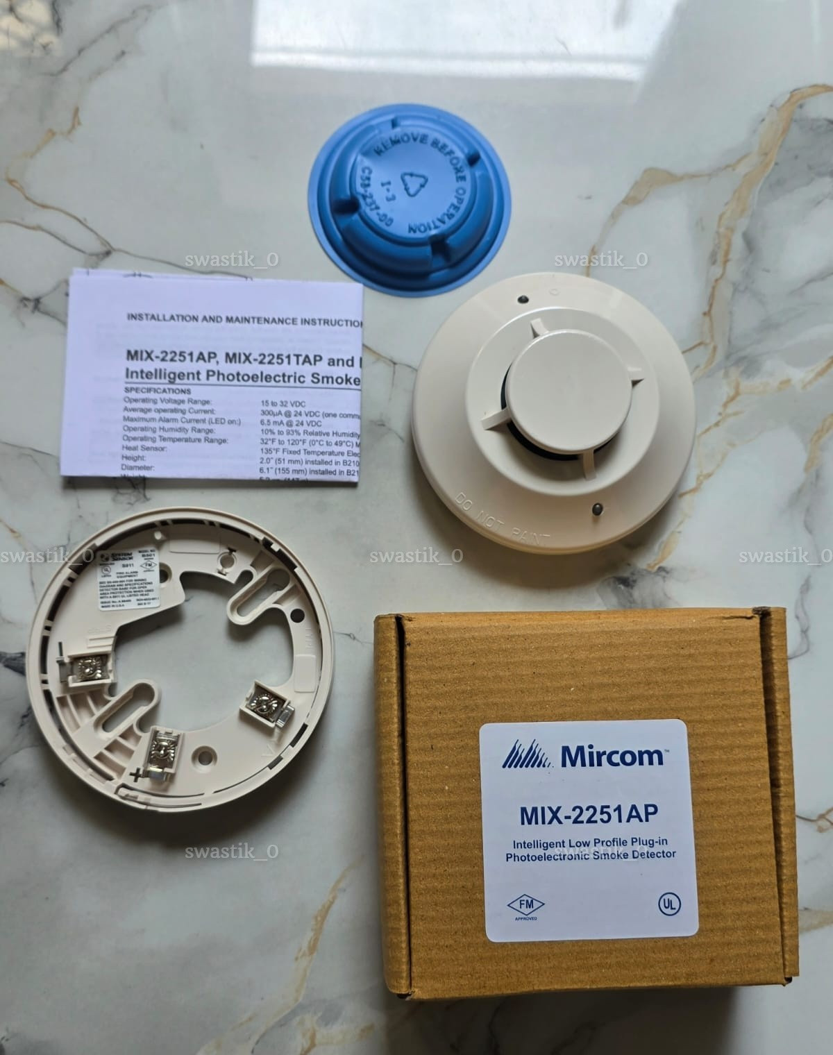 Mircom MIX 2251AP Advanced Protocol Photoelectric Smoke Detector Brand New USA