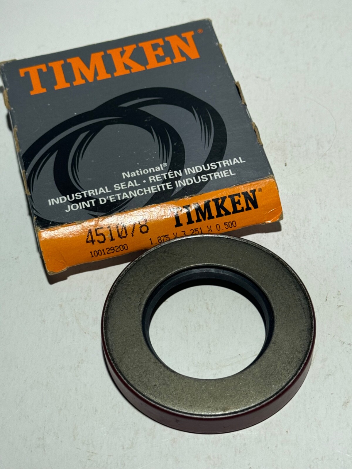 Timken National Seals 451078 Nitrile Oil Seal – Solid, 1.875 in Shaft Dia