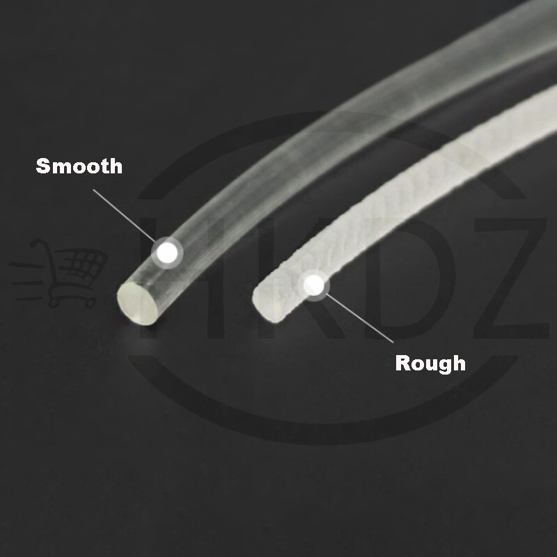 PU Solid Round Belts Polyurethane Drive Belting Diameter 2mm-12mm Rough / Smooth