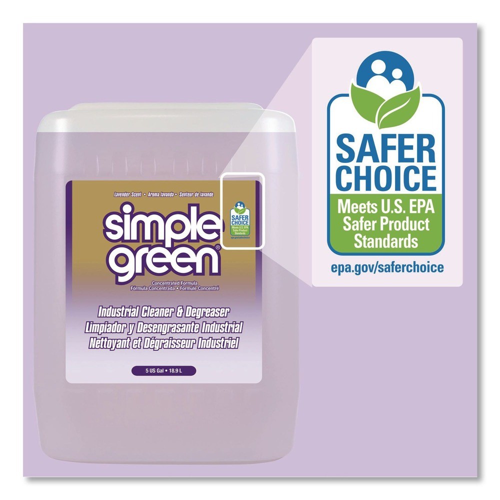 Simple Green 1600005 5 gal Industrial Cleaner and Degreaser – Lavender Scent New