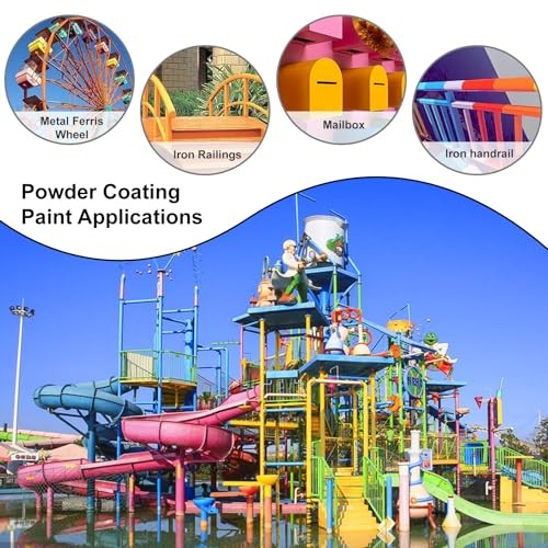Powder Coating Paint 4 oz Silver Metal Surface Protection Anticorrosive Finish
