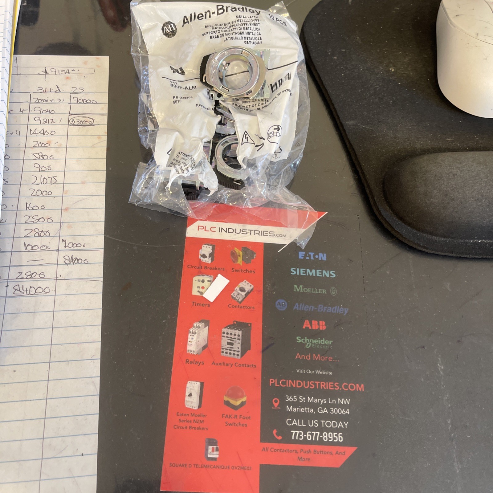 Allen-Bradley 800F-ALM. LATCH. 1 Pc Each.