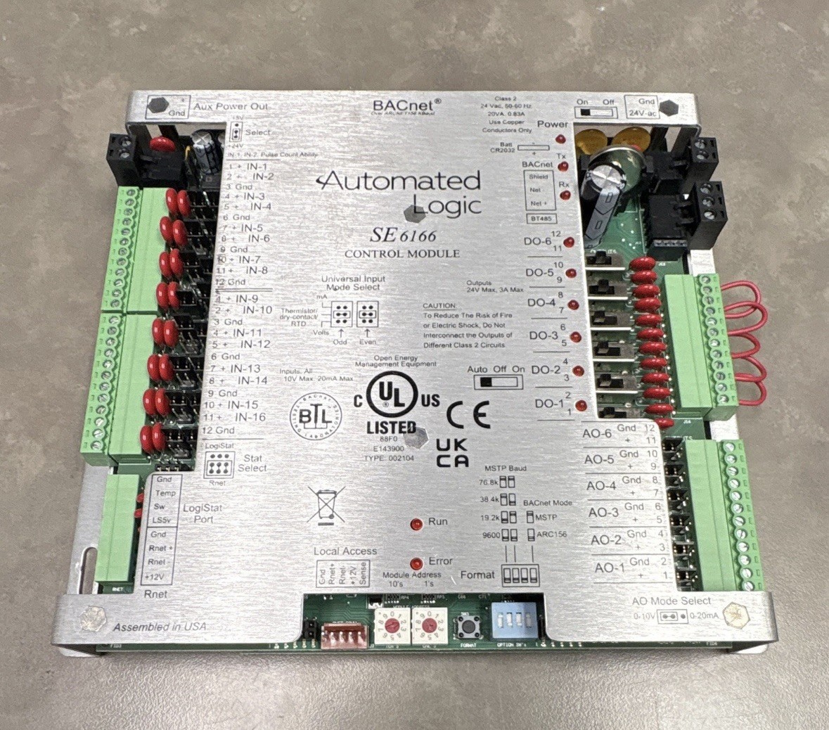 Automated Logic SE6166 BACnet Control Module 24VAC Corded Electric