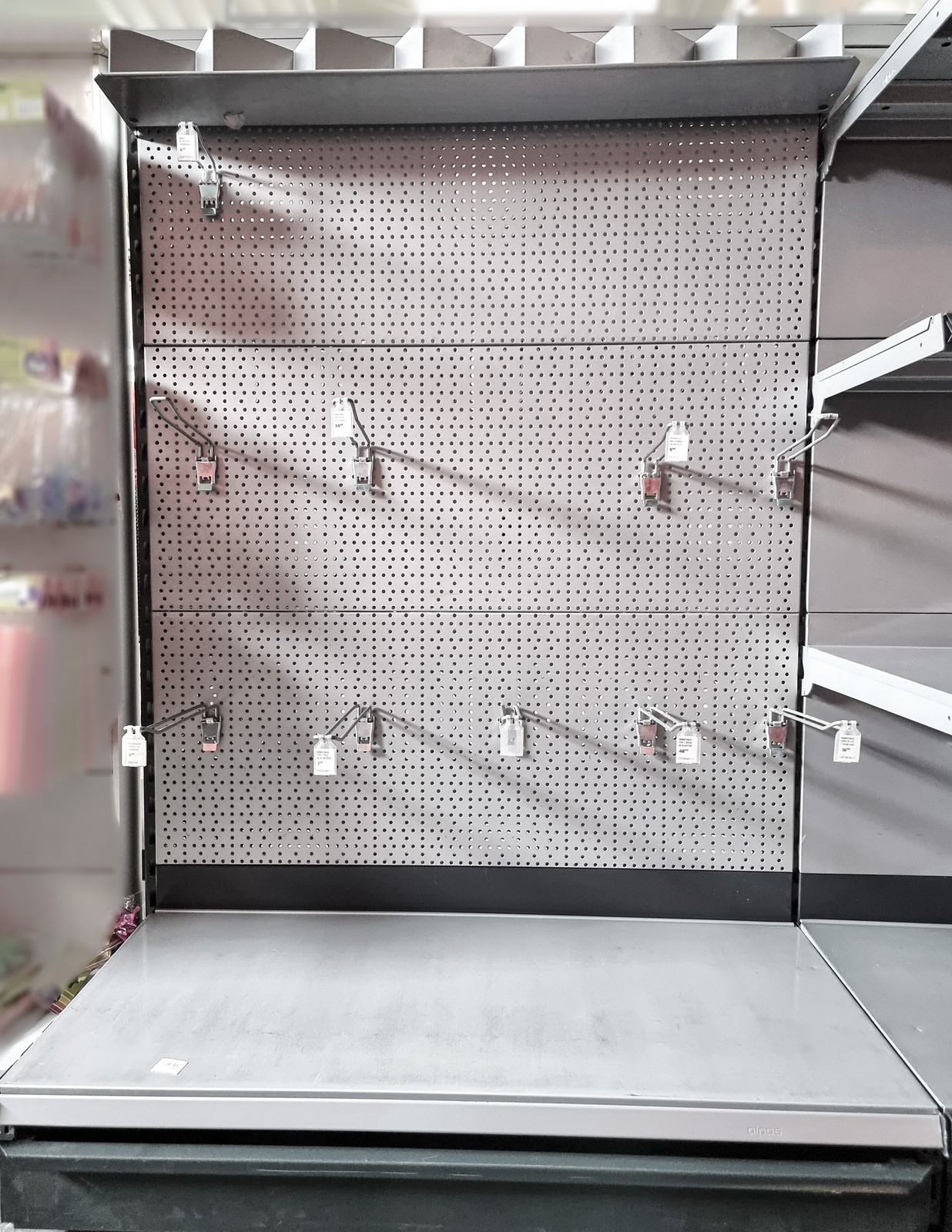 Middle room gondola metal shelf gondola shelf sales shelf 145×100 cm HxW Tego Eden