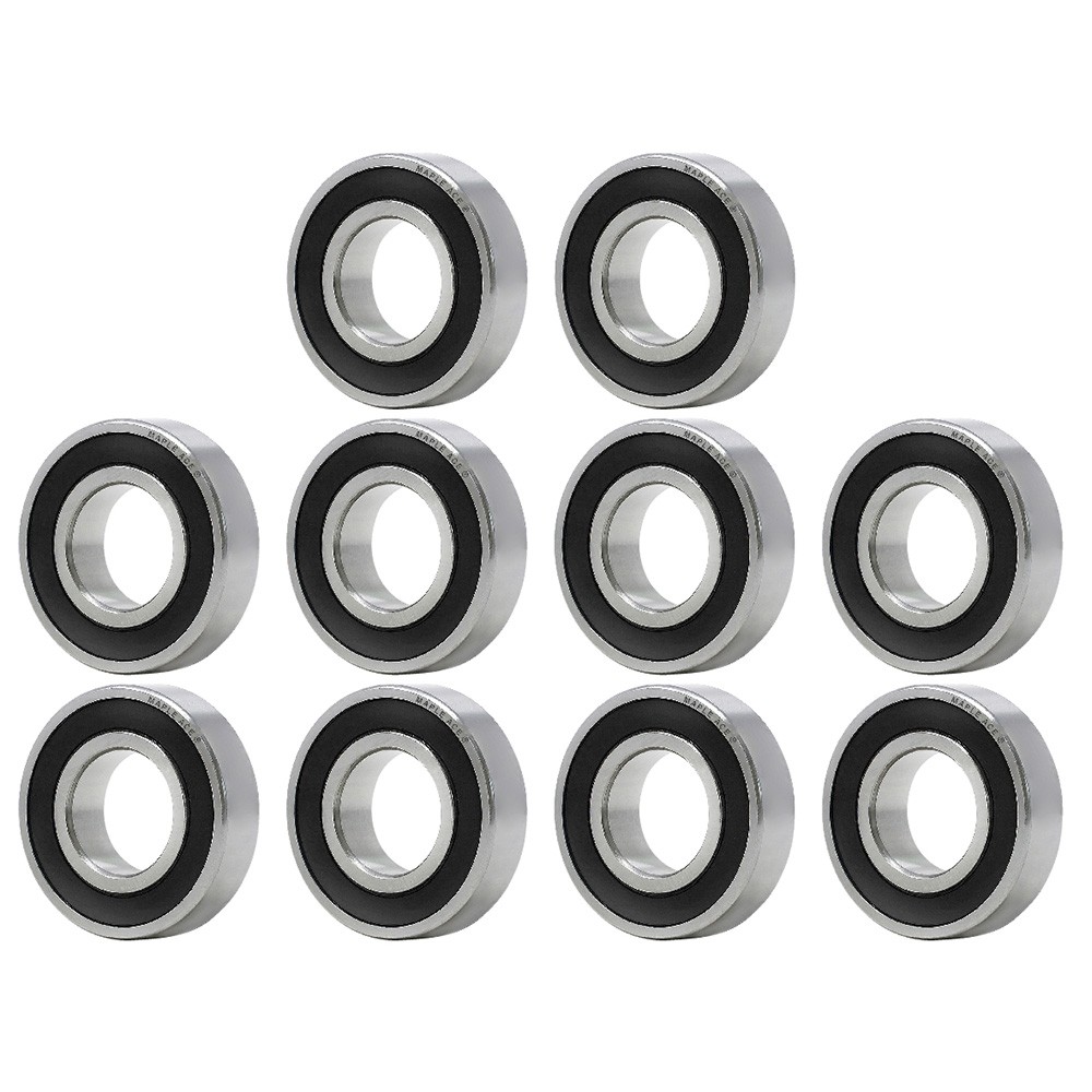 6001-2RS Ball Bearing 12x28x8mm 6001 2RS Rubber Sealed (Qty 10)