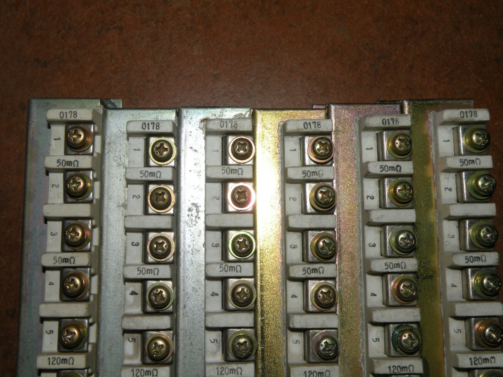 (6) FANUC / IWAKI 0178 RESISTORS 50mΩ & 120mΩ