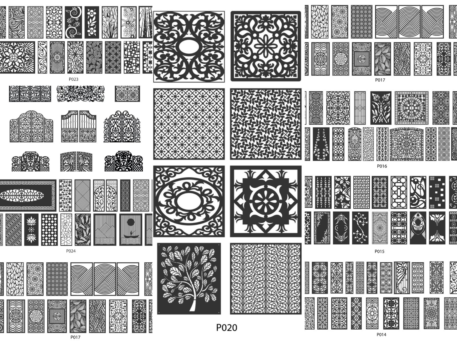 +500 DXF SVG Laser Cut Designs Screen Panels USB/CD – CNC Router Plasma Cutting