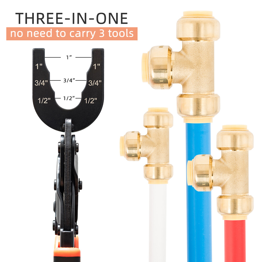 Disconnect Tong Tool for Push to Connect 1/2» 3/4» 1» Fittings Removal Tool