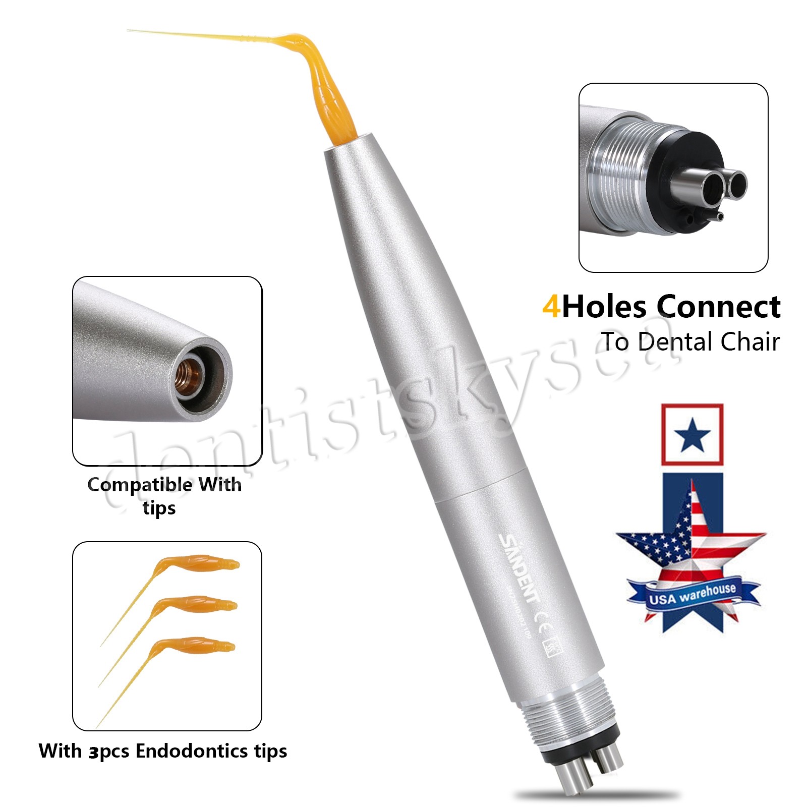 Dental Endo Irrigation Tip Irrigator VDW EDDY KaV NSK Air Scaler Handpiece Tips