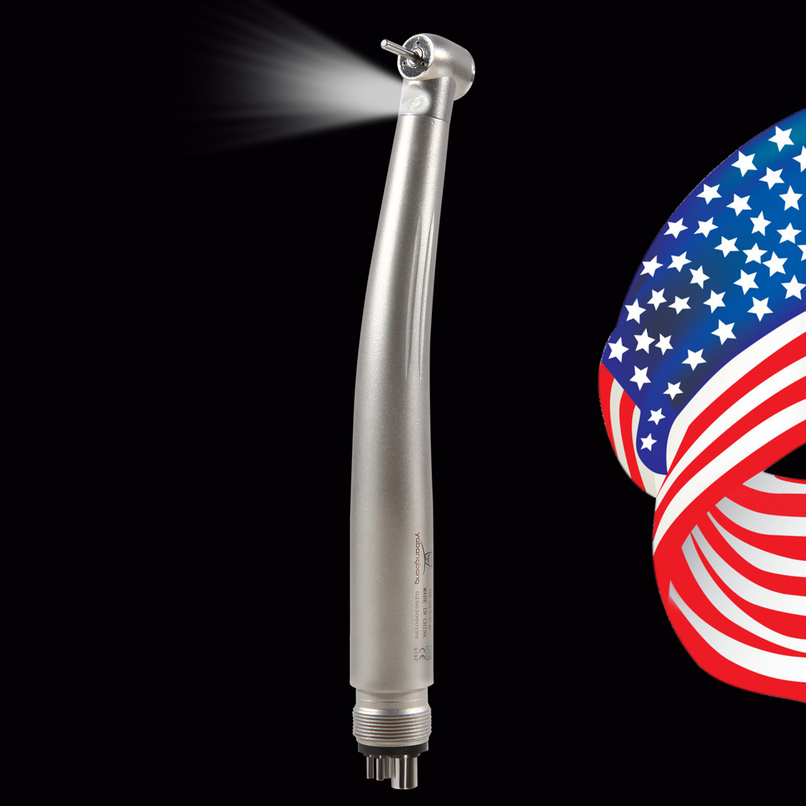 10pcs Dental Fiber Optic LED E-generator High Speed Handpiece 3 Spray 4 Hole st