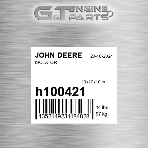 H100421 ISOLATOR fits JOHN DEERE (Surplus Open Box)
