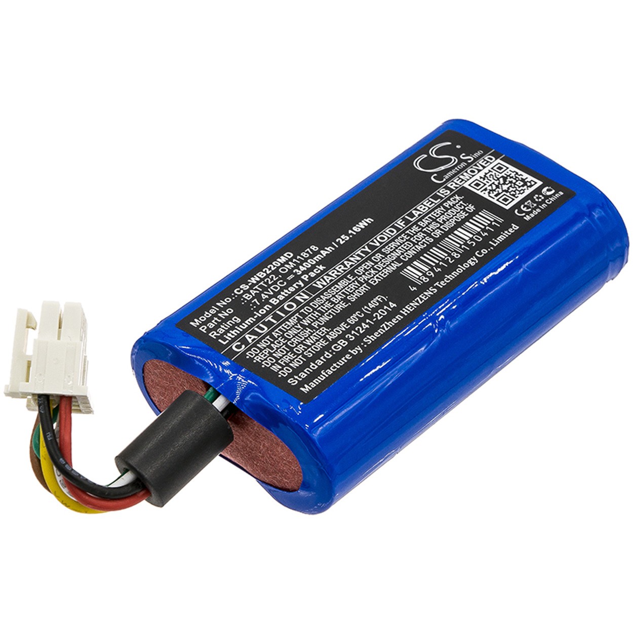 Replacement For CAMERON SINO CS-WB220MD BATTERY
