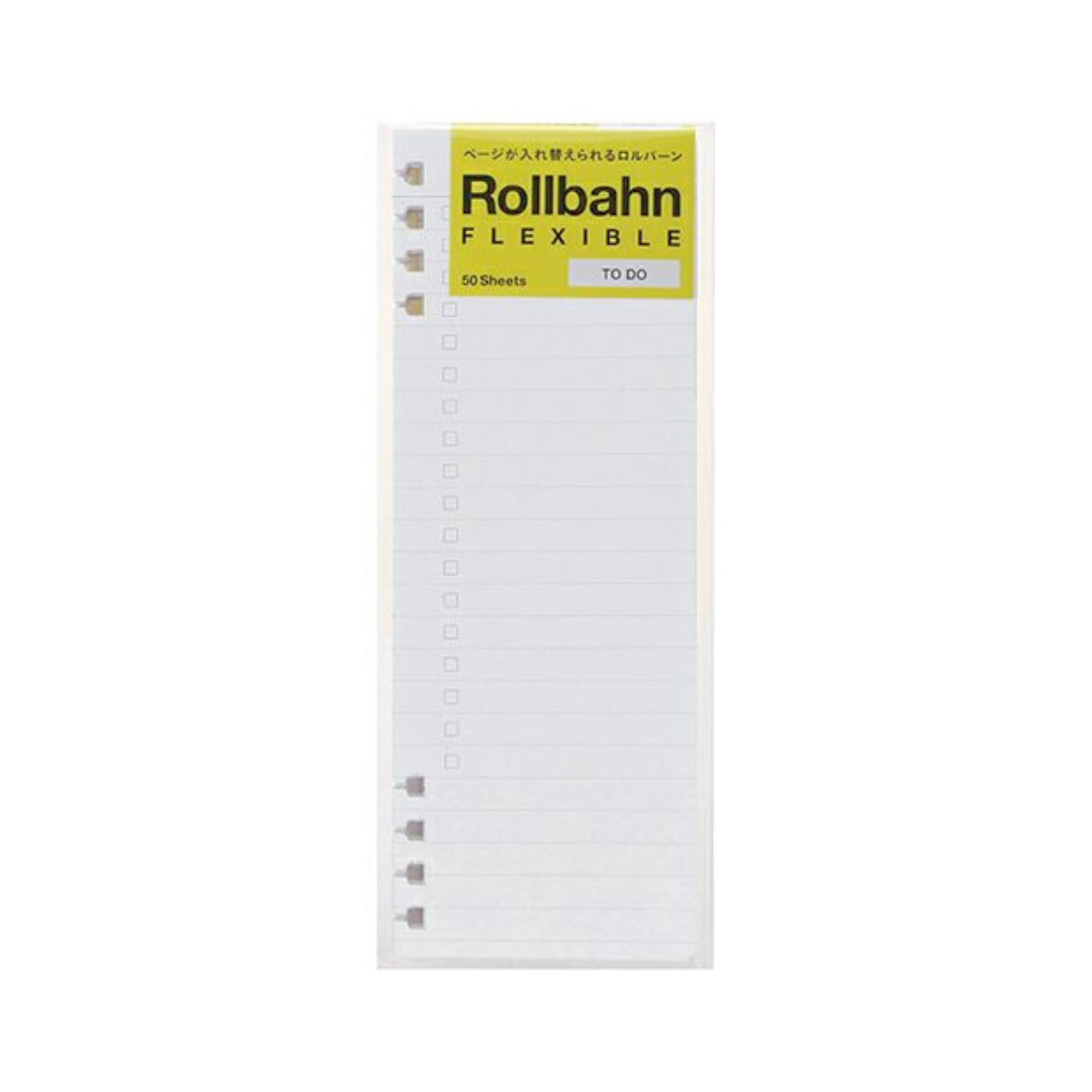 Delfonics Rollbahn Flexible Notebook To-Do List Refills: 5.2 in. x 7 in. (White)
