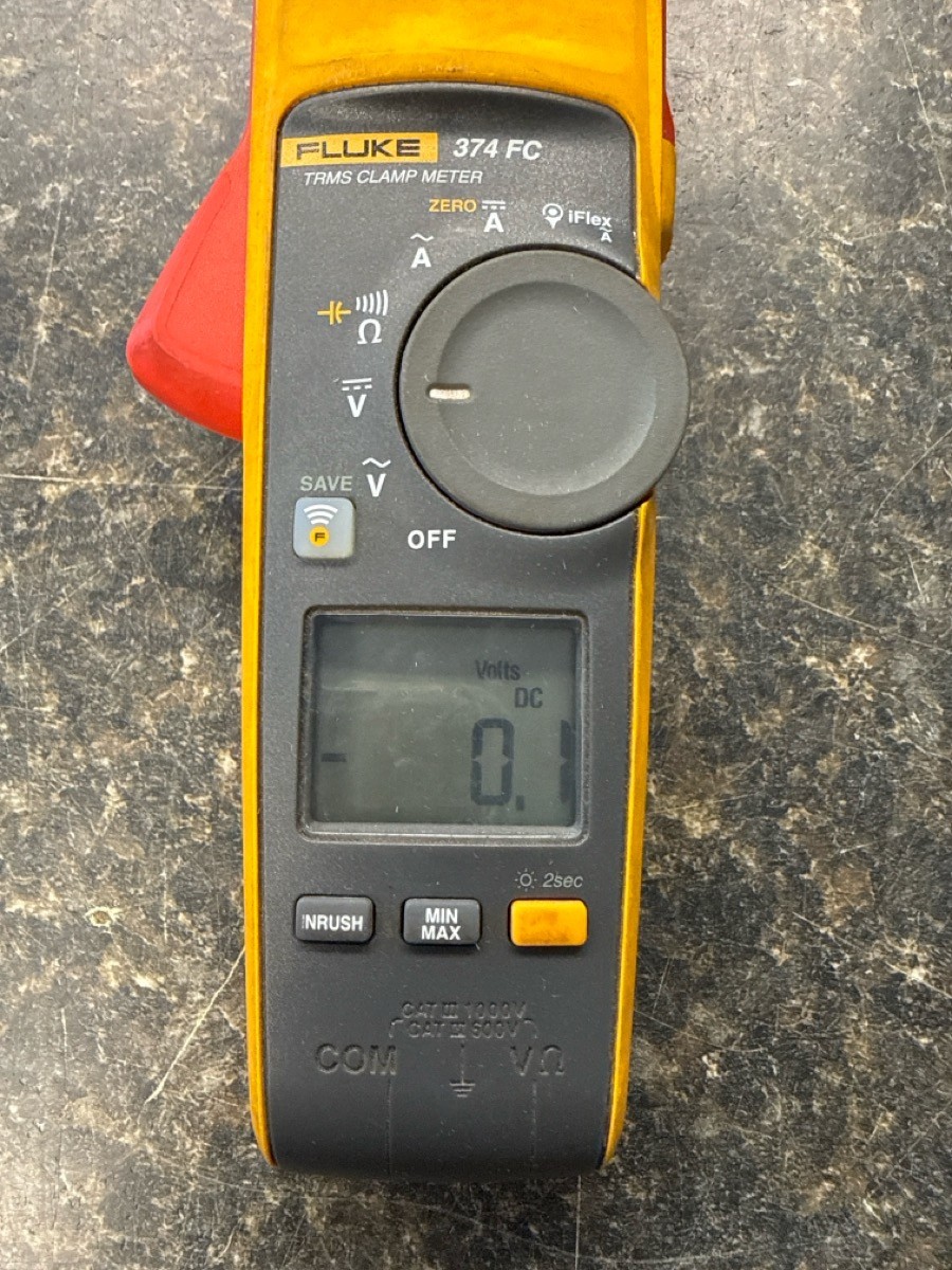 FLUKE 374 FC MULTIMETER WITH AC CURRENT CLAMP (DJ1038441)
