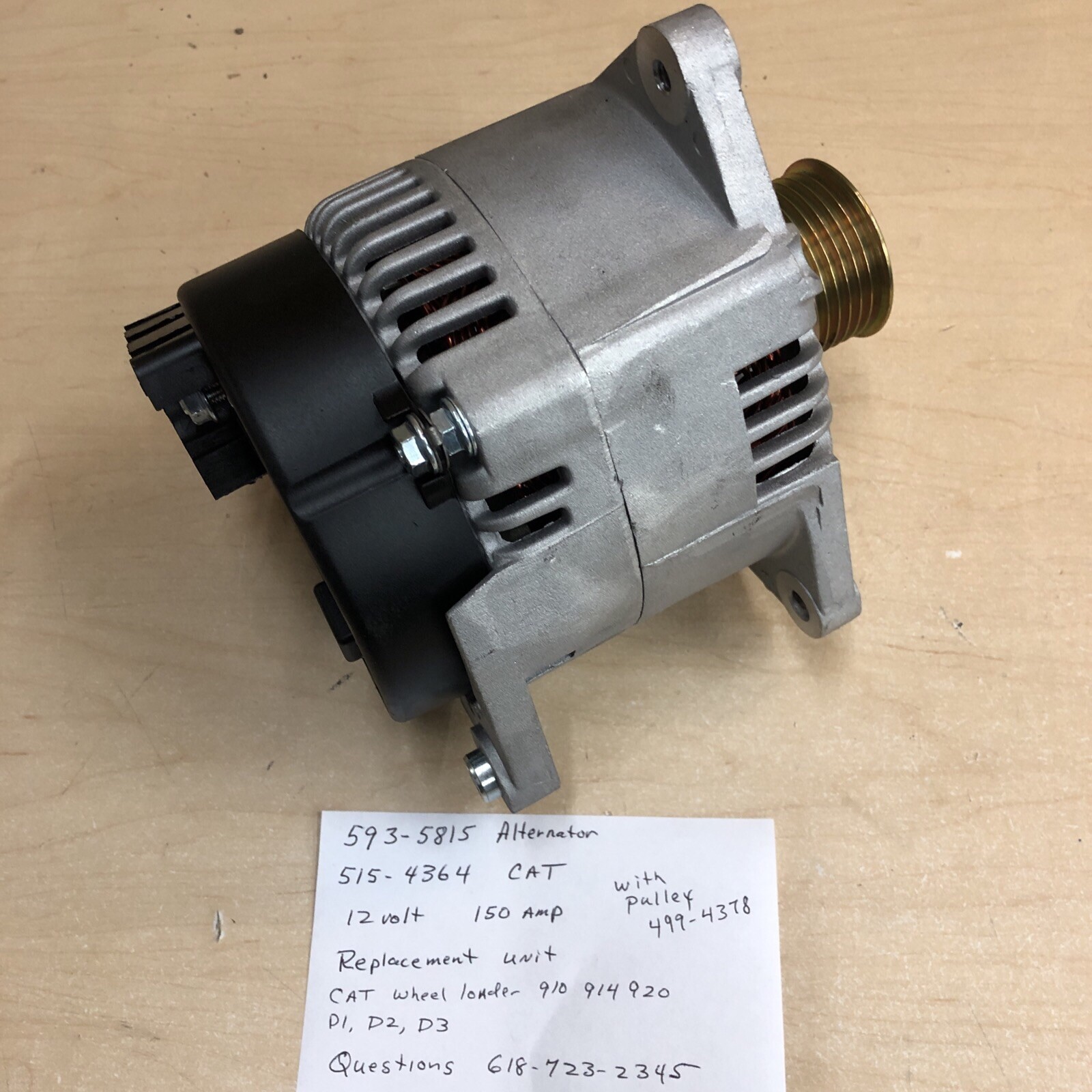 cat 920 loader alternator 593-5815