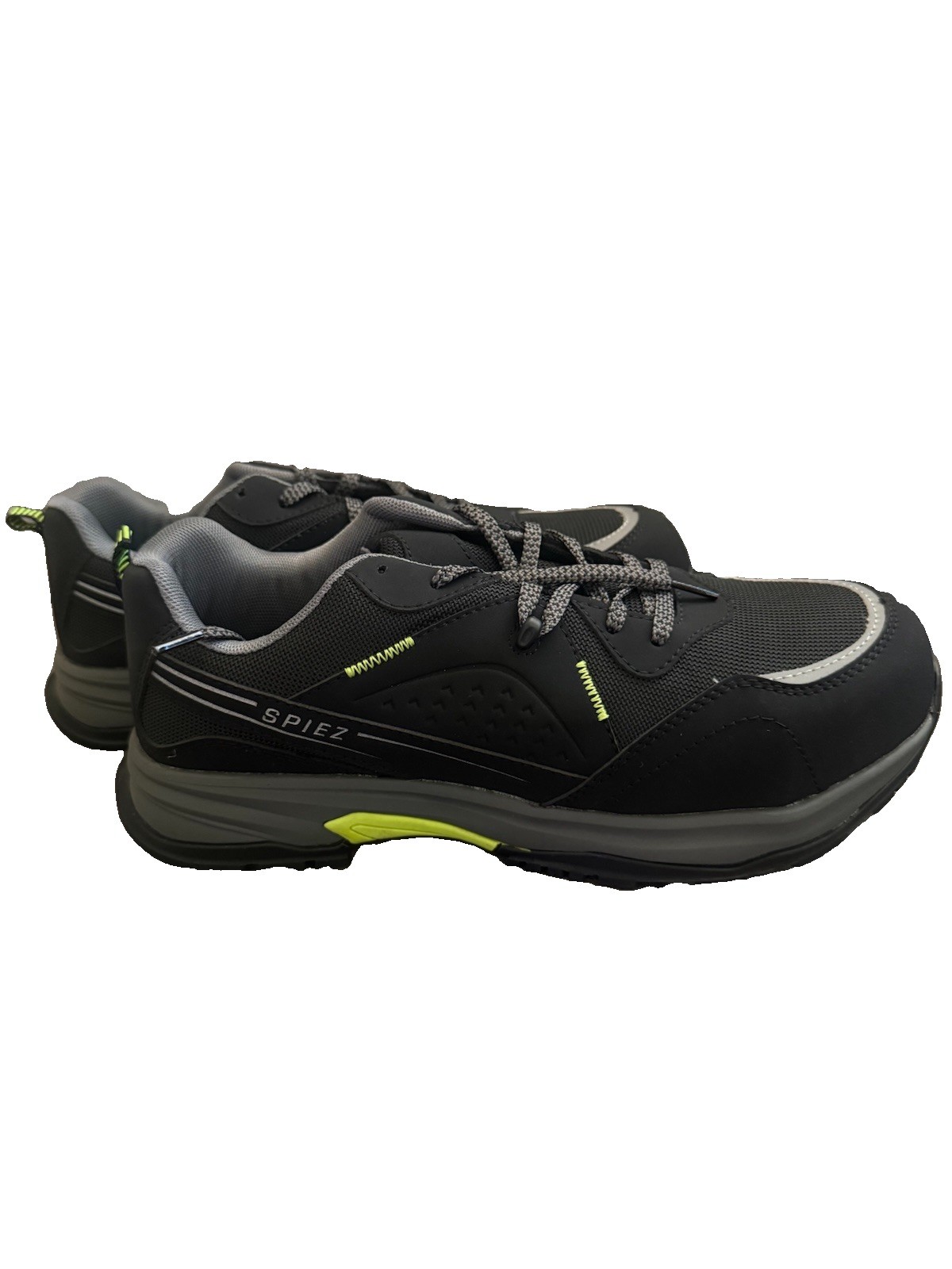 SPIEZ Men’s Composite Toe Safety Shoes – Size 10 Men Black Color