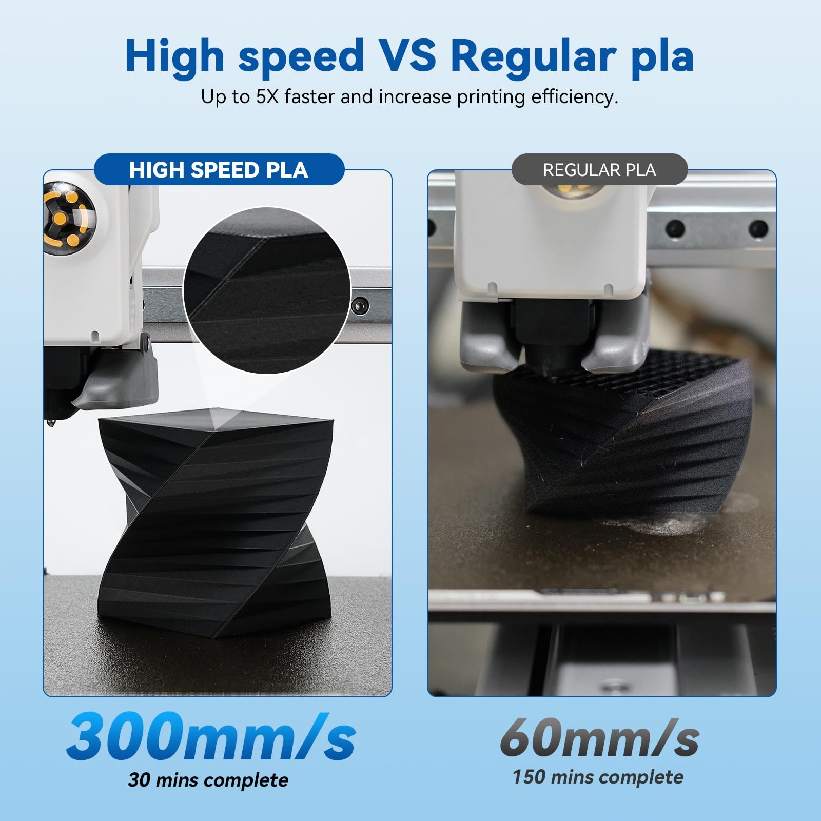 3DHoJor PLA High Speed Printer Filament 1.75mm 1kg 1.75 millimeters, Orange