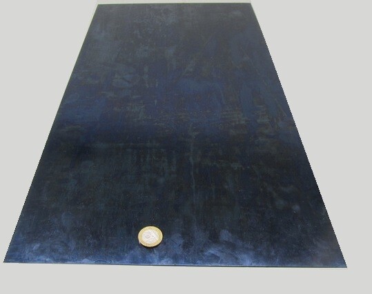 Blue Tempered Spring Steel Shim 0.050″ x 12.375″ x 24″ Length