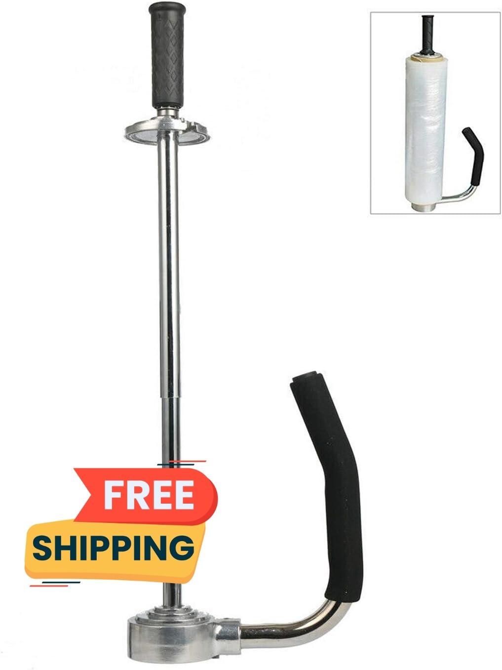 Soporte dispensador de película retráctil de altura ajustable de 12″ a 20″ NEW