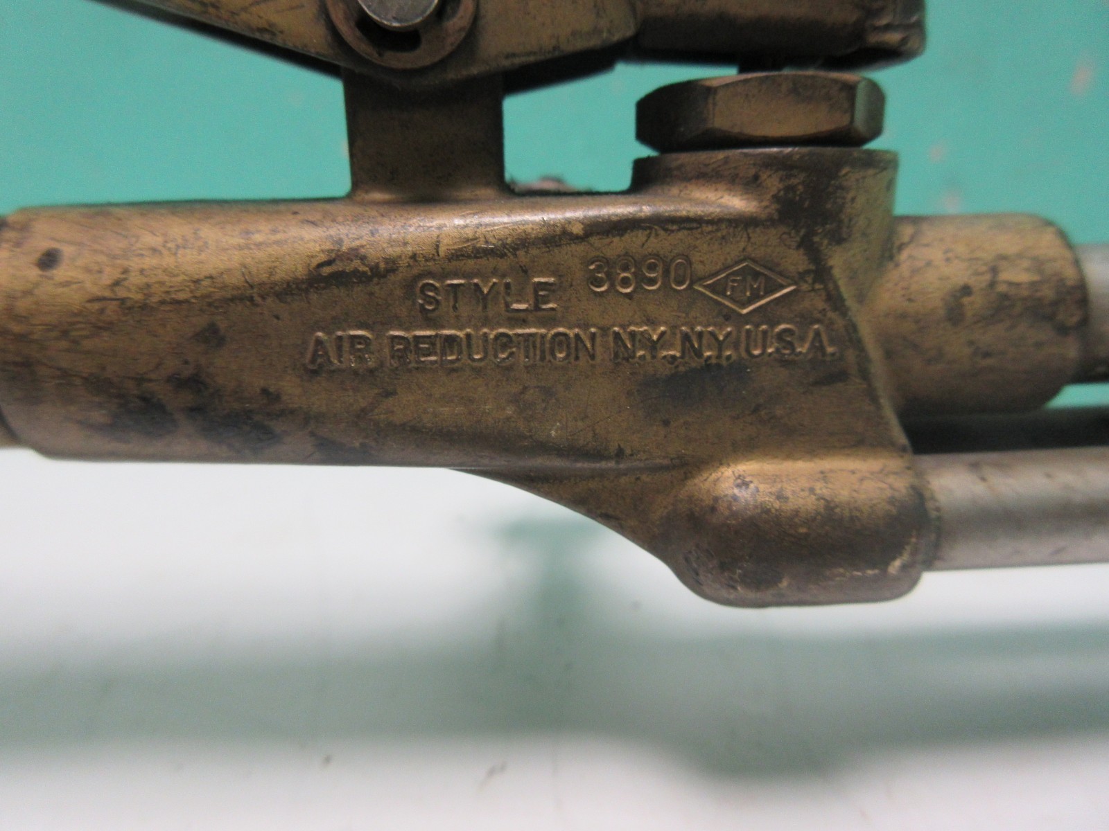 Vintage Airco Gas Cutting Torch Style 800 Series Handle + 3890 Head