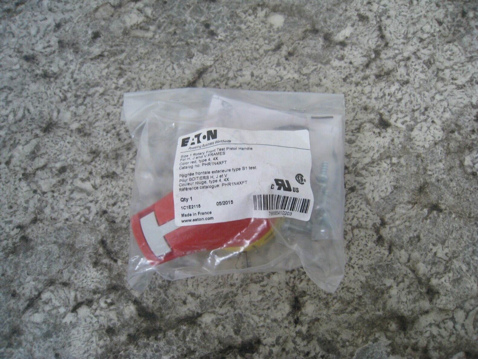 New Eaton PHR1N4XFT Disconnect Switch Size 1 Rotary Front Test Pistol Handle