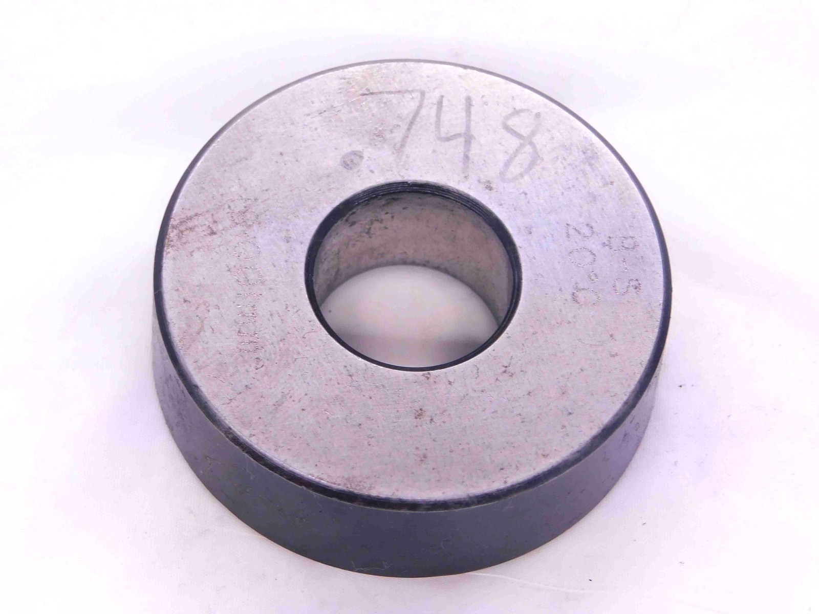 1.900 MASTER PLAIN BORE RING GAGE 2.000 -.100 UNDERSIZE 2 mm .0748 1.90 CHECK