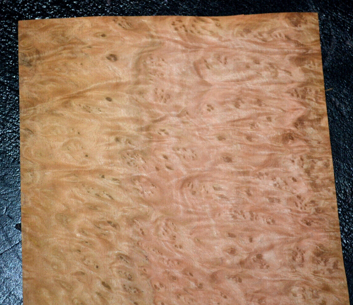 Eucalyptus Burl Raw Wood Veneer Sheet 6 x 20 inches 1/42nd 7369-3