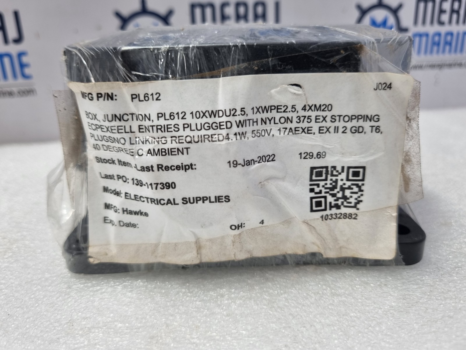 Hawke International PL-612 Junction Box 2.5W 690V 13.3A