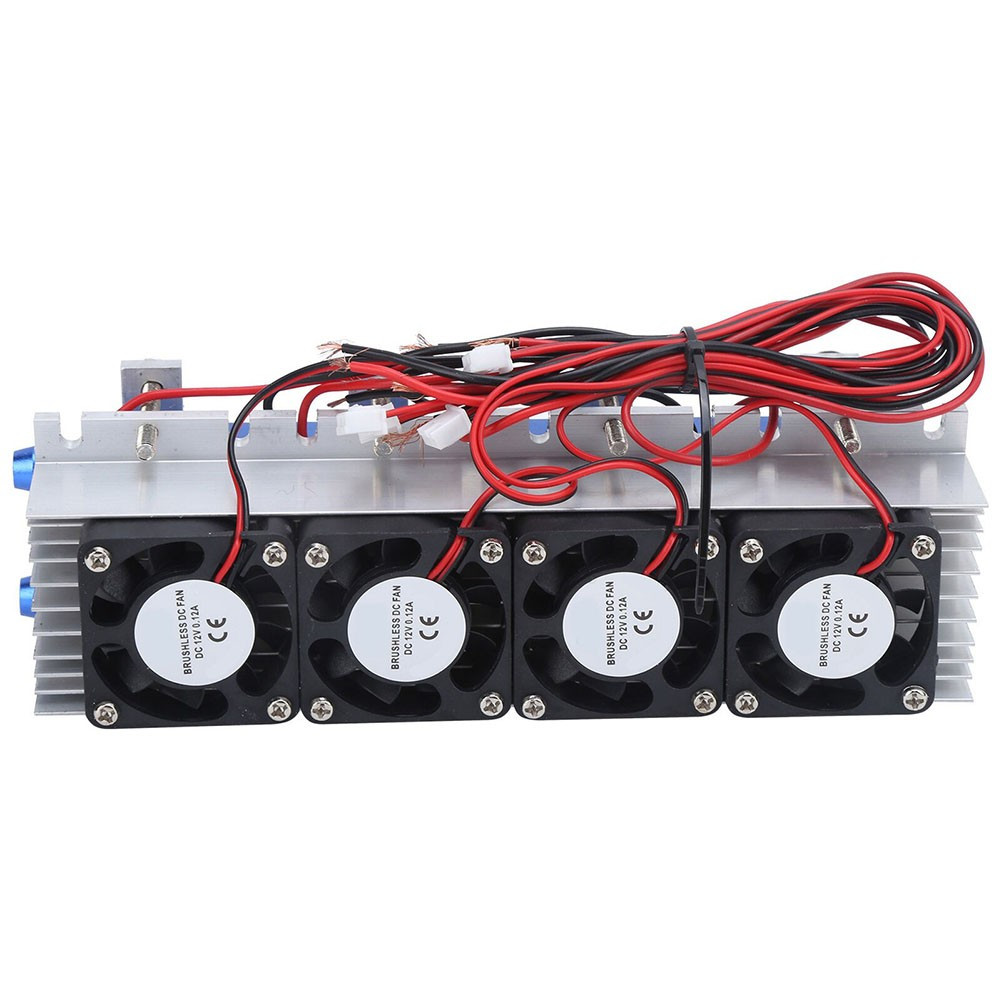 4 Chip Refrigerator Thermoelectric Peltier Cooler Water Cooling Device 12V/288W