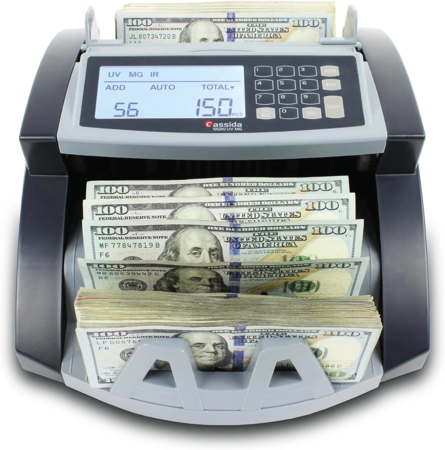 UV/MG/IR Money Counter – Add & Batch Modes – Large Display