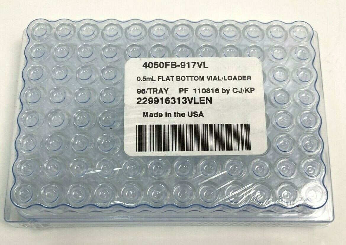 Biotech Glass Vial 0.5 ml Flat Bottom Total of 288 Vials