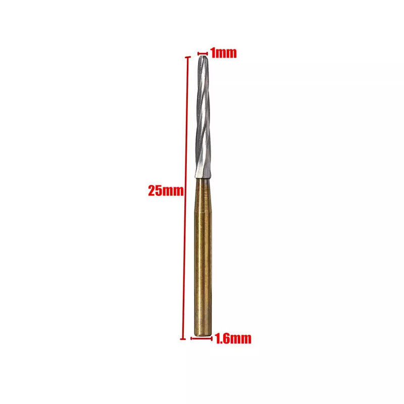 Dental Tungsten Steel Carbide Crown Metal Cutting Burs For High Speed 21/25/28mm