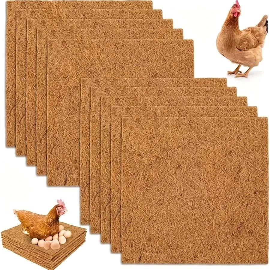 10 Pack Chicken Nesting Pads for Hens Fits Most Nesting Boxes Coop Nest Liners