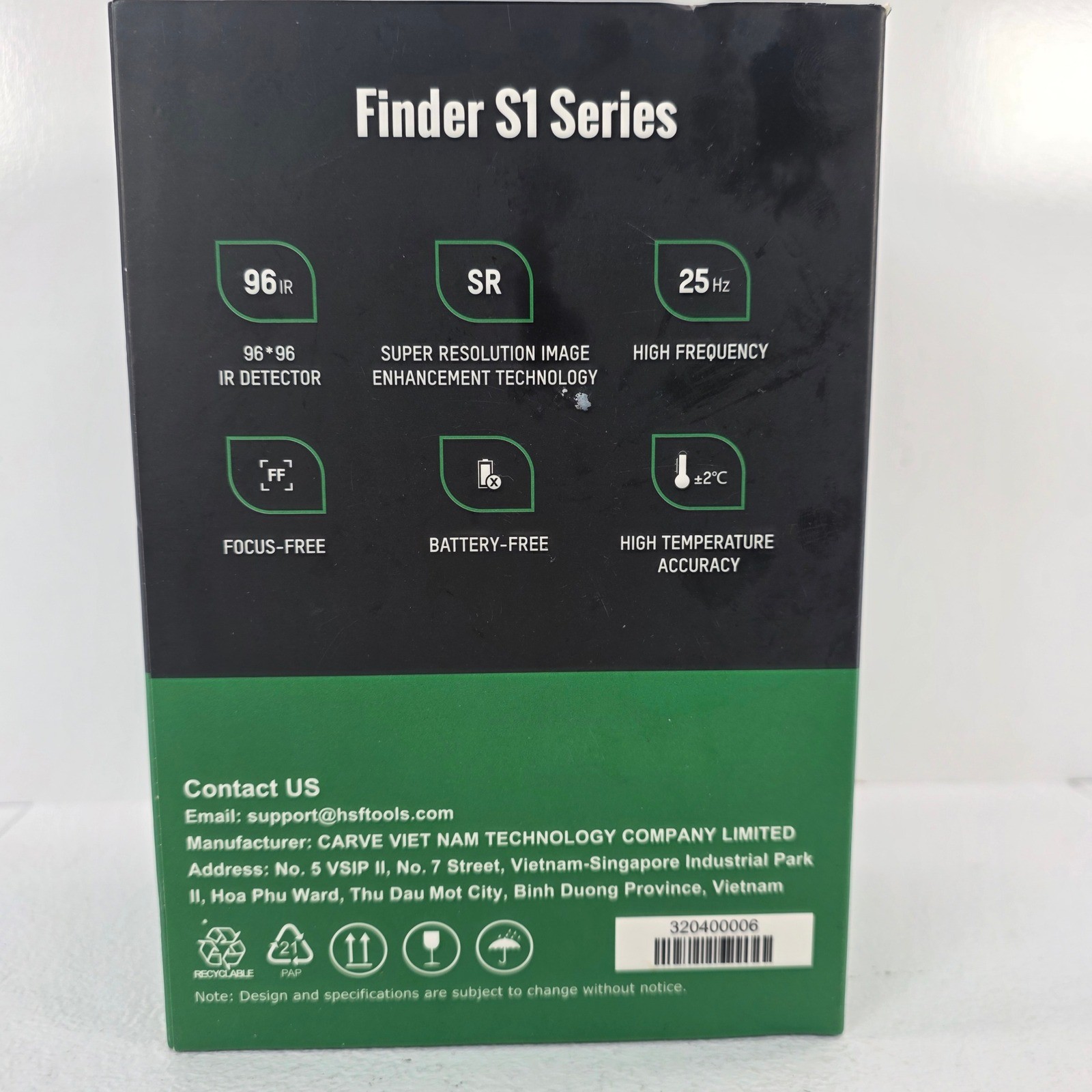 HSFTOOLS Finder S1 Thermal Imager Camera for Android USB Type-C 96×96 IR 25Hz