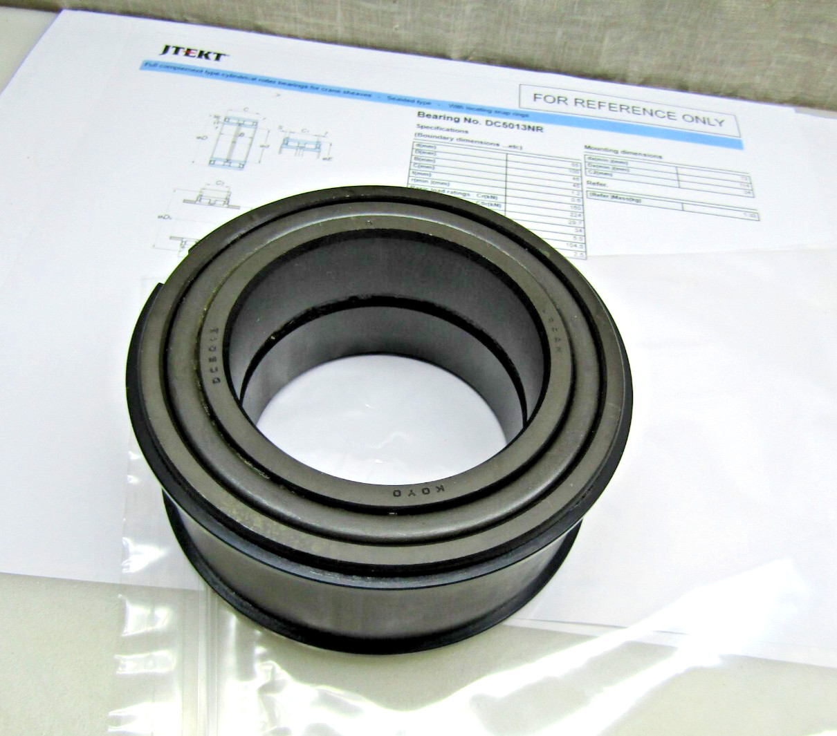 Koyo DC5013NR 65mm X 100mm X 46mm Cylindrical Roller Bearing with Snap Rings