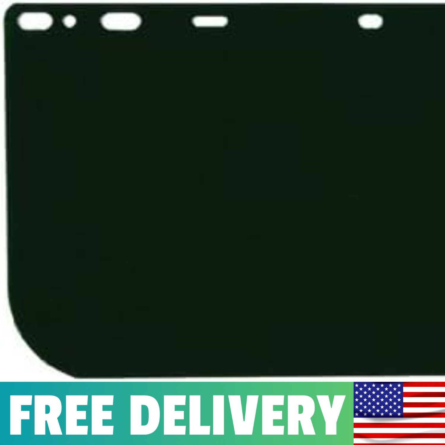 181542 Polycarbonate Universal Visor Safety Faceshield, Dark Green, 8-Inch By