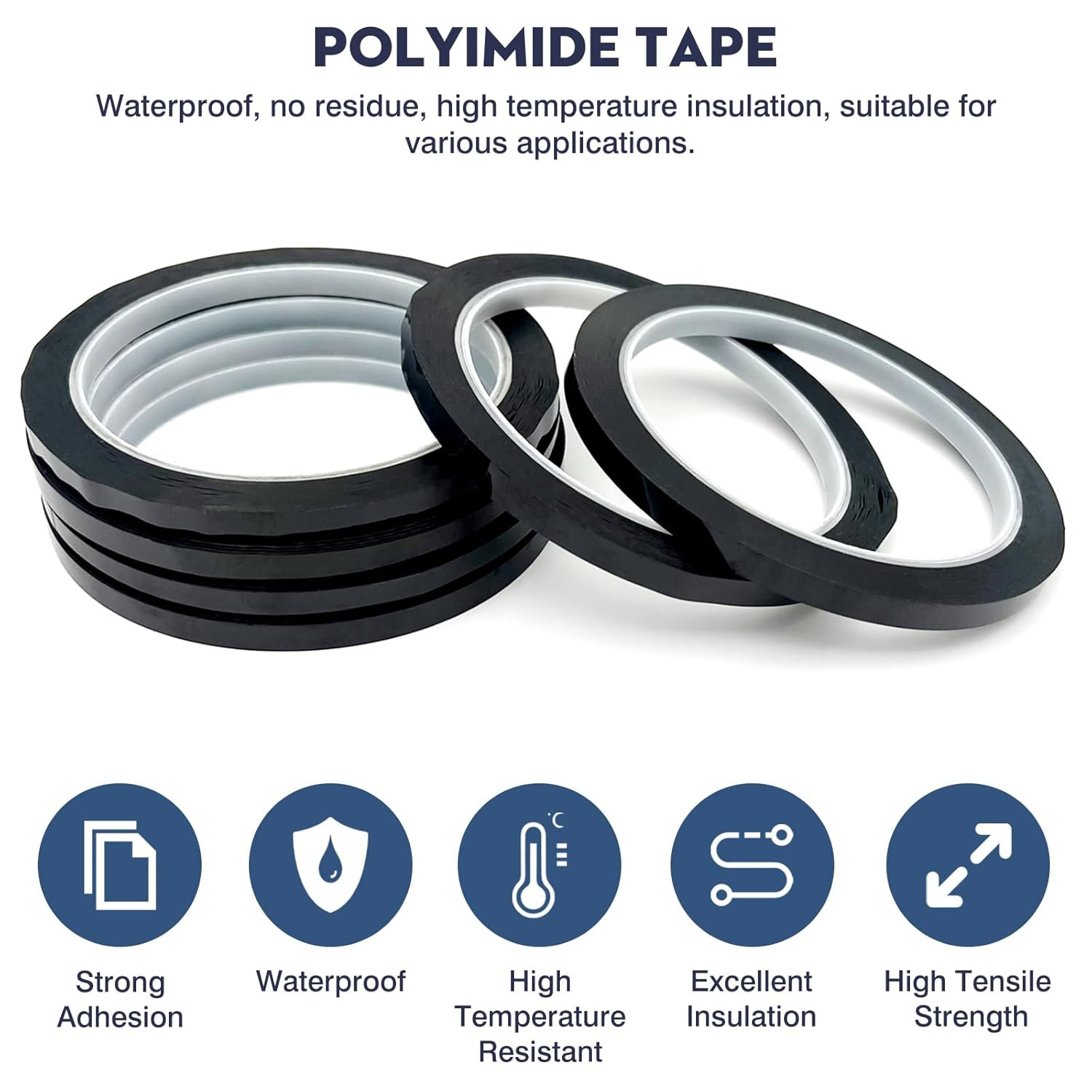 6 Rolls 1/4″” Vinyl Pinstripe Tape – Thin Dry Erase Board & Chart Tape for Grid