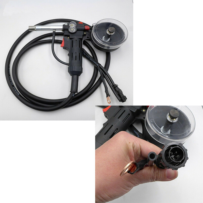 Intbuying New Aluminum Spool Gun Fit Miller 210 Spoolmate 3035 (5M cable ,DC24V)