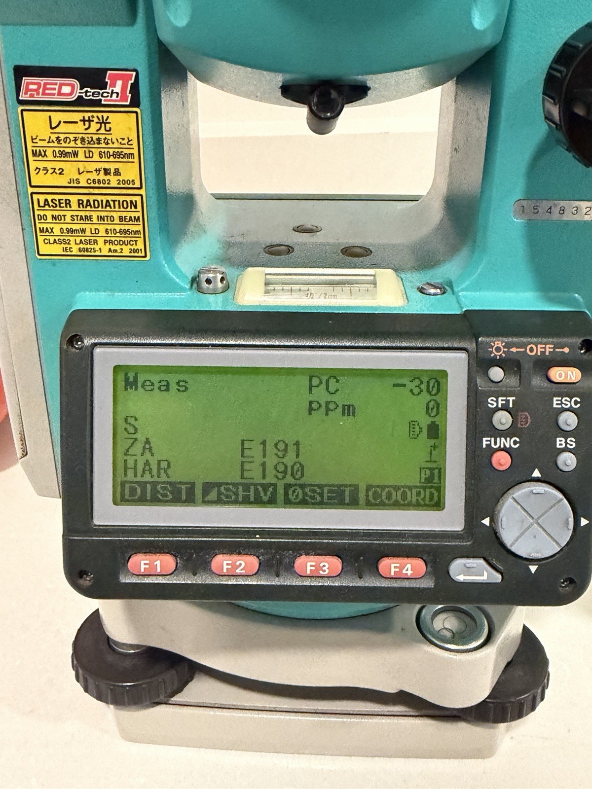 Sokkia SET630R Reflectorless Total Station W/ One Batteries, Case, Charger,