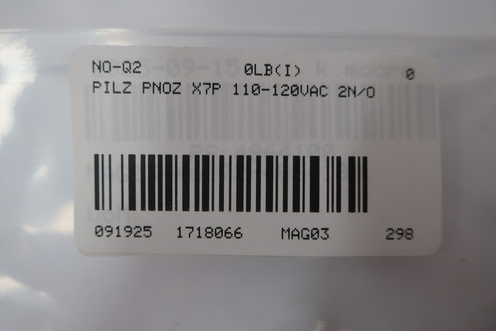 Pilz PNOZ X7P 110-120VAC 2N/O 777053 Safety Relay