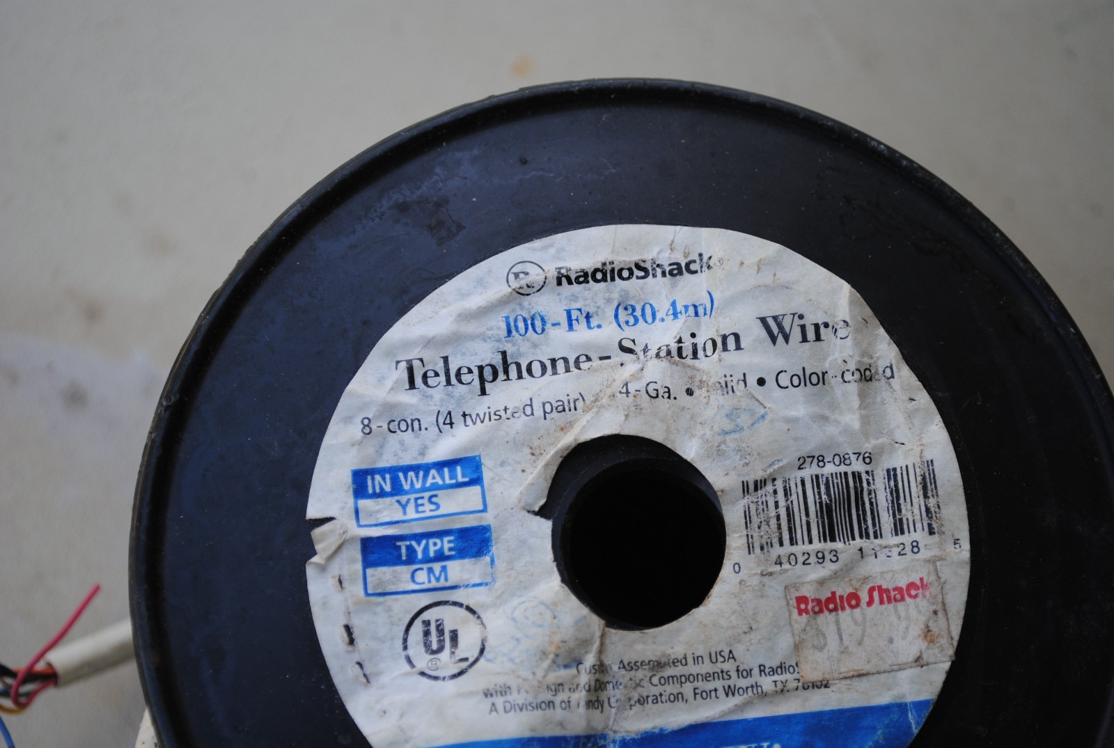 RadioShack 14 Gauge 4 Twisted TELEPHONE WIRE 75+ Feet FREE SHIPPING