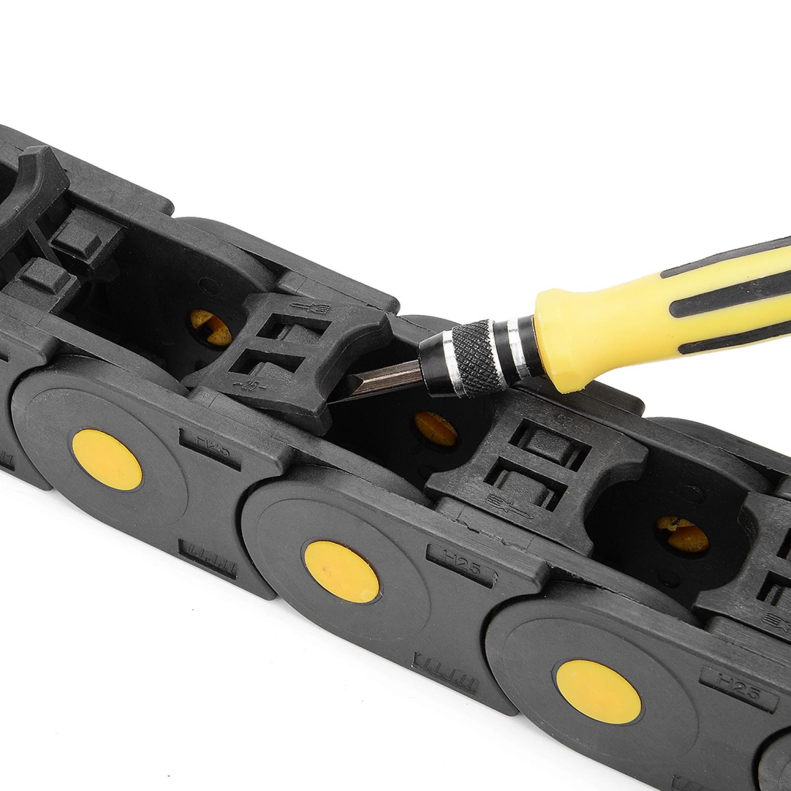 R55 39″x0.98″x0.98″ Open Type Cable Drag Chain Wire Carrier for CNC 3D Printer
