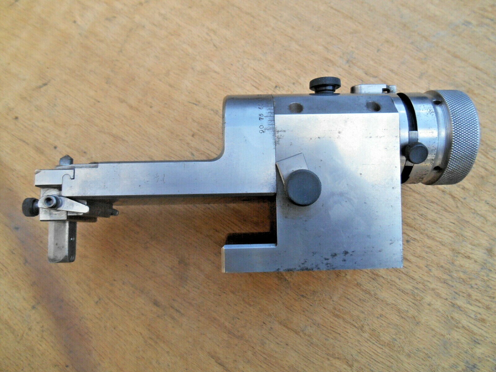 HERMANN SCHMIDT CLEARVIEW RADI-ANGLE FORM WHEEL DRESSER WITH 2 DIAMOND HOLDERS
