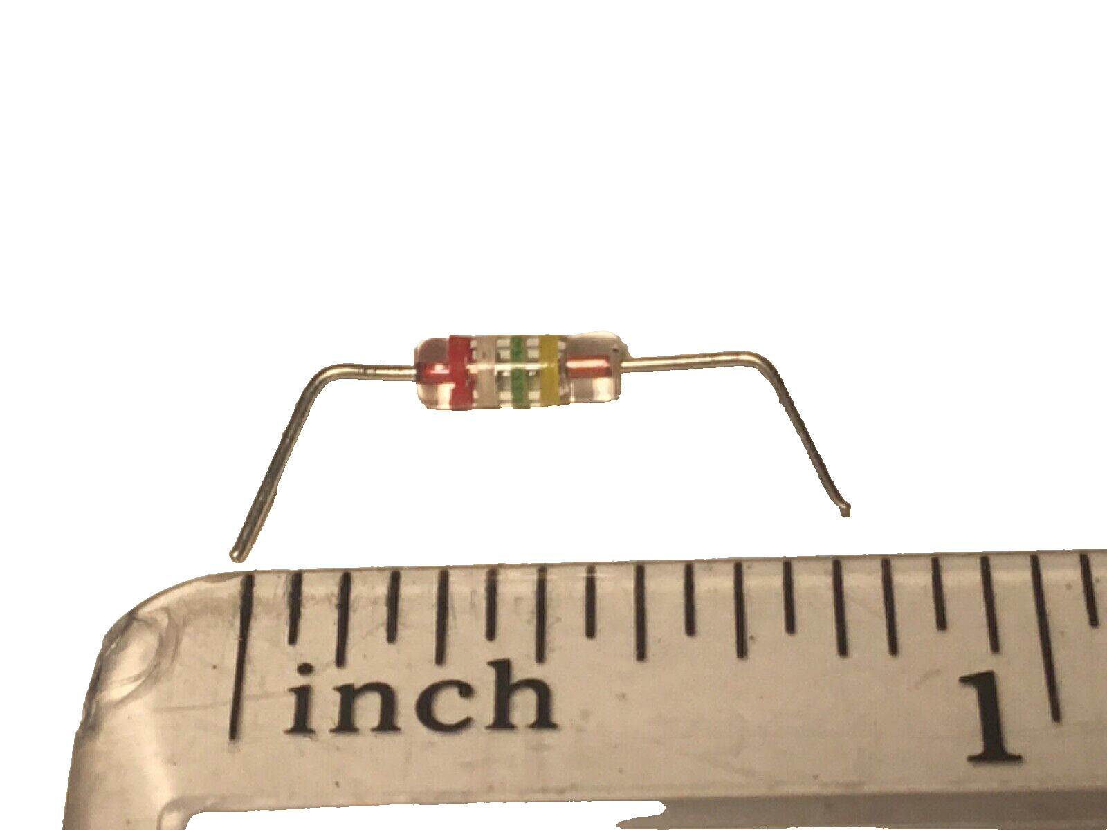 (4x) 2.9 MΩ ±0.02% Glass vacuum sealed wire wound resistors vintage new nos (4x)